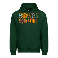 Forest Green howdy y all Urban Hoodie - HRA Design Shop
