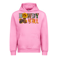 Fuchsia Pink howdy y all Urban Hoodie - HRA Design Shop
