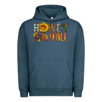 Pigment Midnight Navy howdy y all Urban Hoodie - HRA Design Shop
