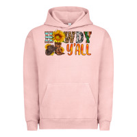 Pigment Salmon howdy y all Urban Hoodie - HRA Design Shop