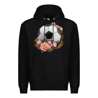 Black western soccer with roses Premium Hoodie - HRA Design Shop