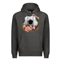 Charcoal Heather western soccer with roses Premium Hoodie - HRA Design Shop