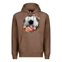 Chestnut western soccer with roses Premium Hoodie - HRA Design Shop