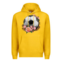 Lemon western soccer with roses Premium Hoodie - HRA Design Shop