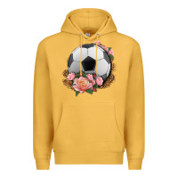Mustard western soccer with roses Premium Hoodie - HRA Design Shop