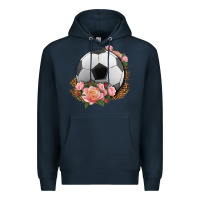Navy western soccer with roses Premium Hoodie - HRA Design Shop