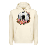 Sandshell western soccer with roses Premium Hoodie - HRA Design Shop