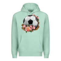 Seafoam western soccer with roses Premium Hoodie - HRA Design Shop