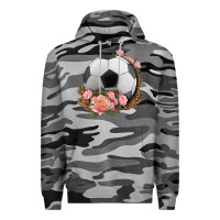 Slate Camo western soccer with roses Premium Hoodie - HRA Design Shop