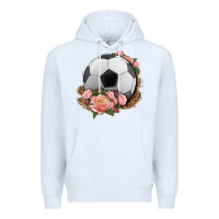 White western soccer with roses Premium Hoodie - HRA Design Shop