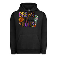 Pigment Black Brews And Boos Urban Hoodie - CowhideDigitalArt