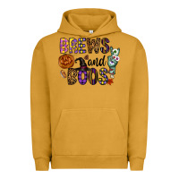 Pigment Peanut Butter Brews And Boos Urban Hoodie - CowhideDigitalArt