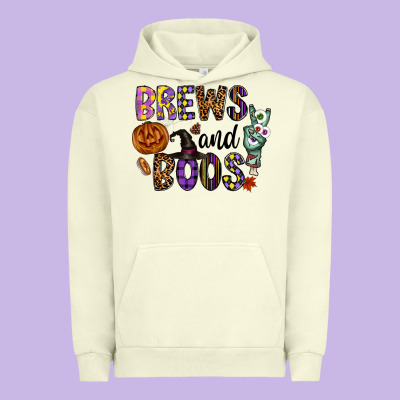 Brews And Boos Urban Hoodie Designed By Cowhidedigitalart