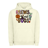Pigment Pistachio Brews And Boos Urban Hoodie - CowhideDigitalArt