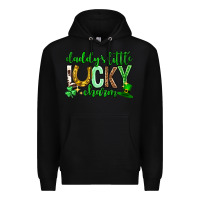 Black St. Patrick's Day Daddy's little lucky charm Premium Hoodie - Neo Western