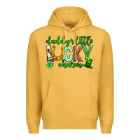 Mustard St. Patrick's Day Daddy's little lucky charm Premium Hoodie - Neo Western