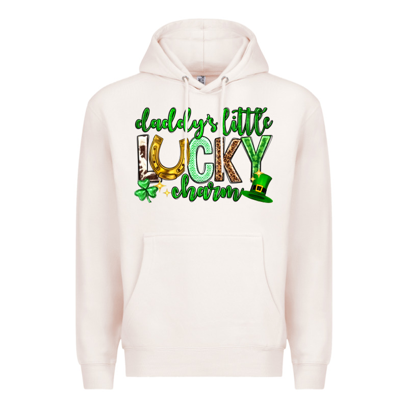 St. Patrick's Day Daddy's Little Lucky Charm Premium Hoodie by Neo Western | Teevron