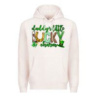 Pale Pink St. Patrick's Day Daddy's little lucky charm Premium Hoodie - Neo Western
