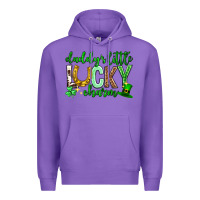 Purple St. Patrick's Day Daddy's little lucky charm Premium Hoodie - Neo Western