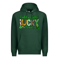 Sports Green St. Patrick's Day Daddy's little lucky charm Premium Hoodie - Neo Western