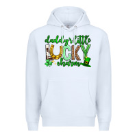 White St. Patrick's Day Daddy's little lucky charm Premium Hoodie - Neo Western