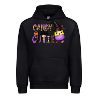 Black Candy Corn Cutie Urban Hoodie - CowhideDigitalArt
