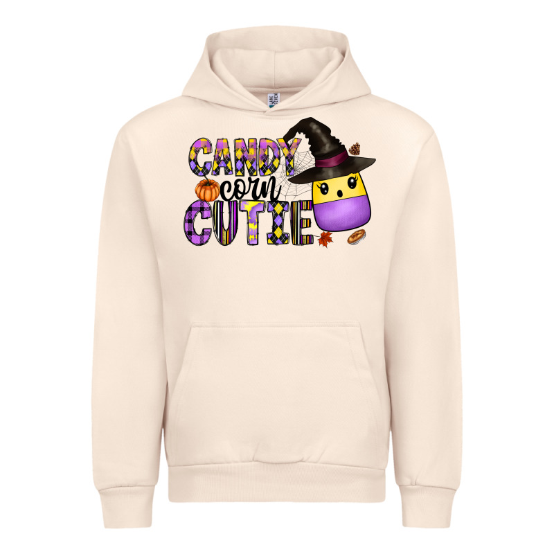 Candy Corn Cutie Urban Hoodie by CowhideDigitalArt | Teevron