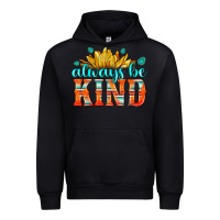 Black always be kind Urban Hoodie - HRA Design Shop