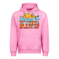 Fuchsia Pink always be kind Urban Hoodie - HRA Design Shop