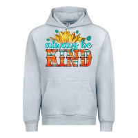 Heather Grey always be kind Urban Hoodie - HRA Design Shop