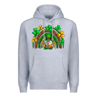 Heather Grey St. Patrick's Day gnome rainbow Premium Hoodie - Neo Western