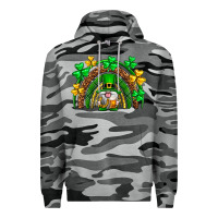 Slate Camo St. Patrick's Day gnome rainbow Premium Hoodie - Neo Western