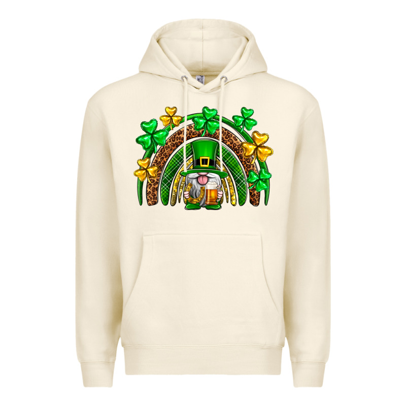 St. Patrick's Day Gnome Rainbow Premium Hoodie by Neo Western | Teevron