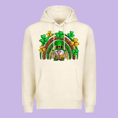 St. Patrick's Day Gnome Rainbow Premium Hoodie Designed By Neo Western