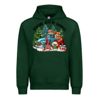 Forest Green hanging with my gnomies Urban Hoodie - FaDigitalArtStudio