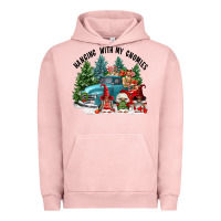 Pigment Salmon hanging with my gnomies Urban Hoodie - FaDigitalArtStudio