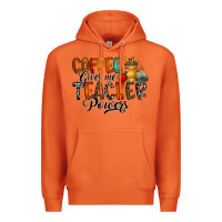 Carrot coffee gives me teacher Premium Hoodie - CowhideDigitalArt