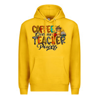 Lemon coffee gives me teacher Premium Hoodie - CowhideDigitalArt