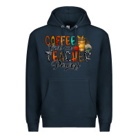 Navy coffee gives me teacher Premium Hoodie - CowhideDigitalArt
