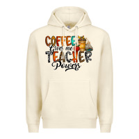Sandshell coffee gives me teacher Premium Hoodie - CowhideDigitalArt