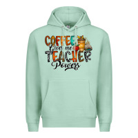 Seafoam coffee gives me teacher Premium Hoodie - CowhideDigitalArt