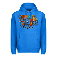True Royal coffee gives me teacher Premium Hoodie - CowhideDigitalArt