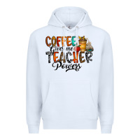 White coffee gives me teacher Premium Hoodie - CowhideDigitalArt