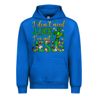 Cobalt i dont need luck ive got jesus st. patricks day Urban Hoodie - Neo Western
