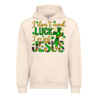 Sandshell i dont need luck ive got jesus st. patricks day Urban Hoodie - Neo Western