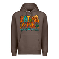 Coffee eat drink give thanks Premium Hoodie - CowhideDigitalArt
