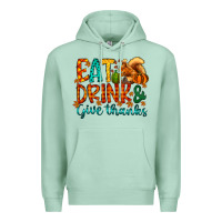 Eat Drink Give Thanks Premium Hoodie | Teevron