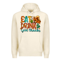 Tofu eat drink give thanks Premium Hoodie - CowhideDigitalArt