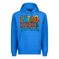 True Royal eat drink give thanks Premium Hoodie - CowhideDigitalArt