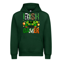 Forest Green irish i was gamer st. patricks day Urban Hoodie - Neo Western